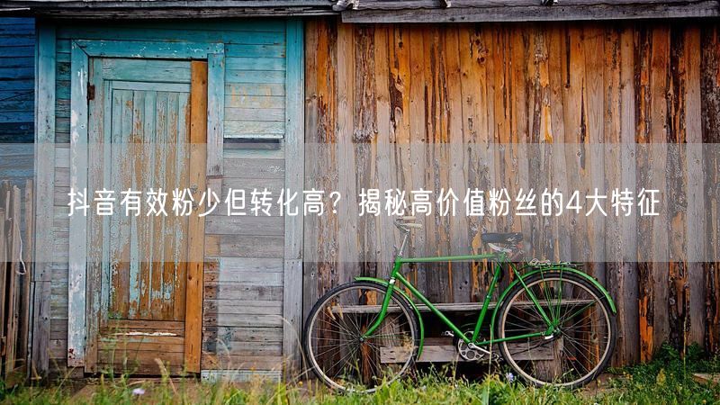 抖音有效粉少但转化高？揭秘高价值粉丝的4大特征