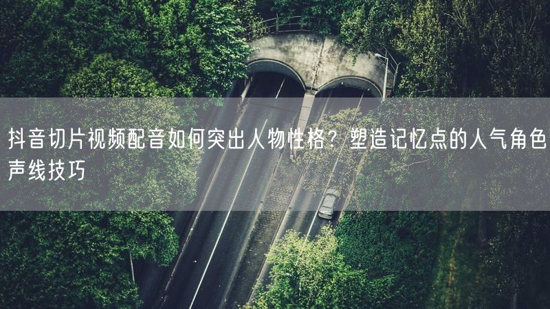 抖音切片视频配音如何突出人物性格？塑造记忆点的人气角色声线技巧